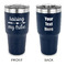 Tribe Quotes 30 oz Stainless Steel Tumbler - Navy - Double Sided