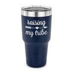 Tribe Quotes 30 oz Stainless Steel Tumbler - Navy - Single Sided