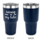 Tribe Quotes 30 oz Stainless Steel Ringneck Tumblers - Navy - Single Sided - APPROVAL
