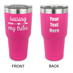 Tribe Quotes 30 oz Stainless Steel Tumbler - Pink - Double Sided