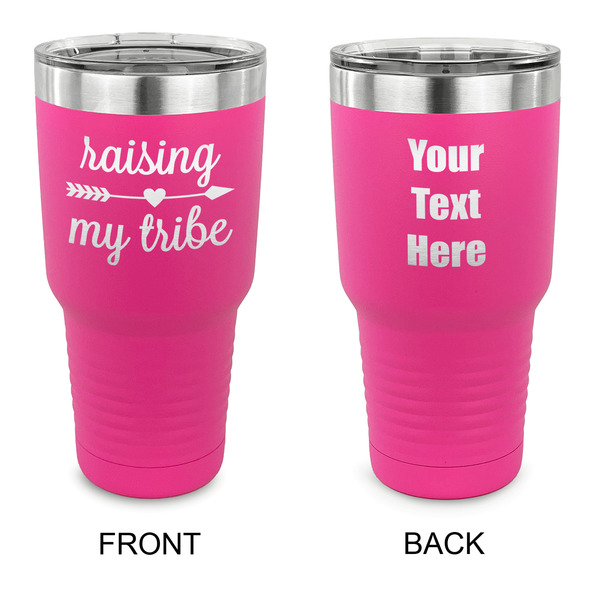 Custom Tribe Quotes 30 oz Stainless Steel Tumbler - Pink - Double Sided