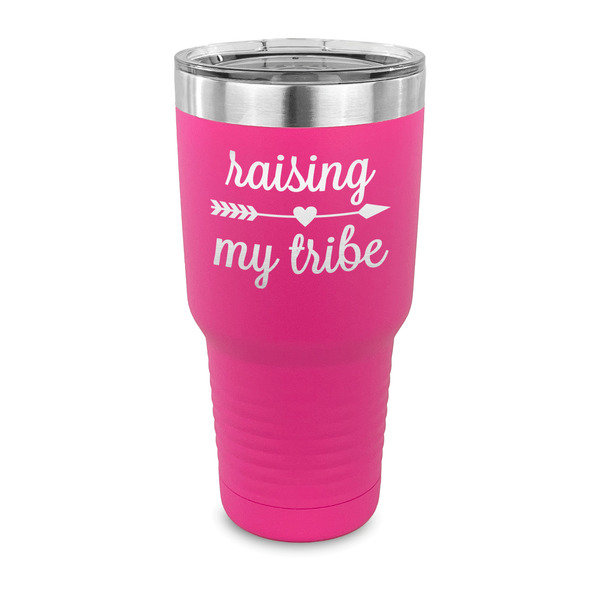 Custom Tribe Quotes 30 oz Stainless Steel Tumbler - Pink - Single Sided