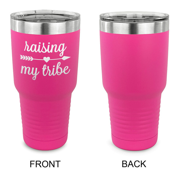 Tribe Quotes 30 oz Stainless Steel Ringneck Tumblers - Pink - Single Sided - APPROVAL