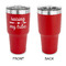 Tribe Quotes 30 oz Stainless Steel Ringneck Tumblers - Red - Single Sided - APPROVAL