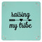 Tribe Quotes 9" x 9" Teal Leatherette Snap Up Tray - APPROVAL