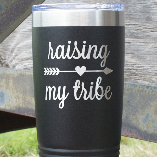 Tribe Quotes Black Polar Camel Tumbler - 20oz - Close Up