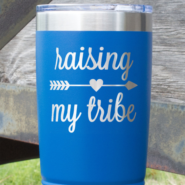 Tribe Quotes Blue Polar Camel Tumbler - 20oz - Close Up