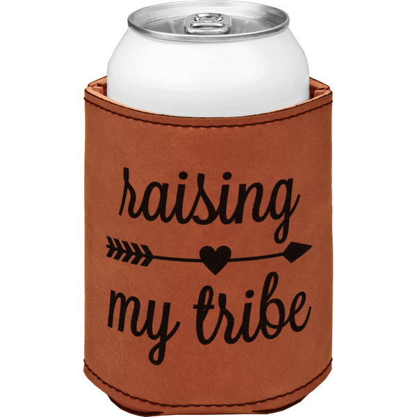 Custom Tribe Quotes Leatherette Can Sleeve - Double Sided (Personalized)
