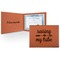 Tribe Quotes Cognac Leatherette Diploma / Certificate Holders - Front and Inside - Main