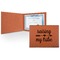 Tribe Quotes Leatherette Certificate Holder - Front