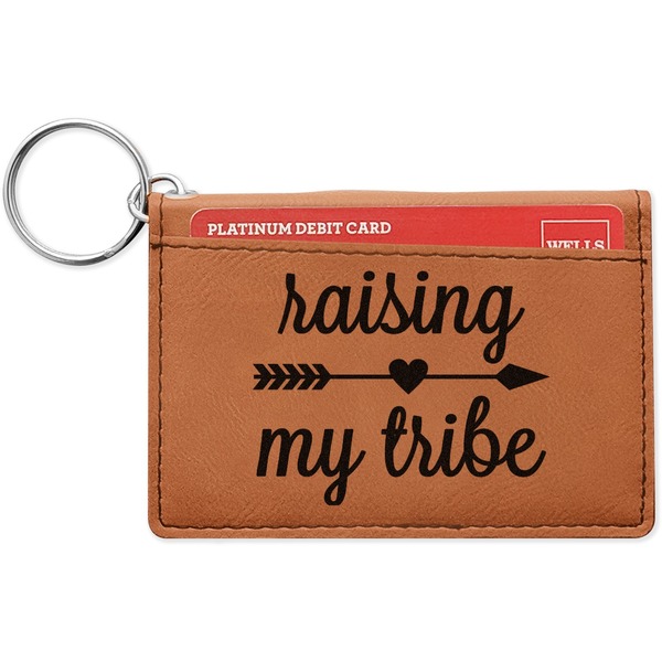 Custom Tribe Quotes Leatherette Keychain ID Holder
