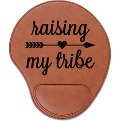 Tribe Quotes Leatherette Mouse Pad with Wrist Support