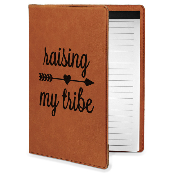 Custom Tribe Quotes Leatherette Portfolio with Notepad - Small - Single Sided