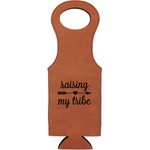Tribe Quotes Leatherette Wine Tote (Personalized)
