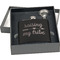 Tribe Quotes Engraved Black Flask Gift Set