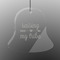 Tribe Quotes Engraved Glass Ornament - Bell