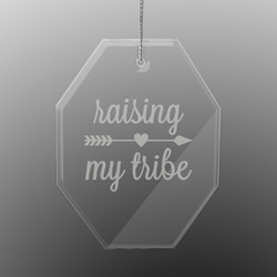 Tribe Quotes Engraved Glass Ornament - Octagon