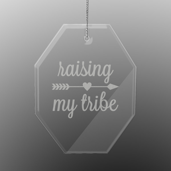 Tribe Quotes Engraved Glass Ornaments - Octagon