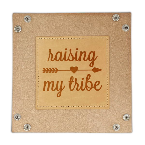 Tribe Quotes Genuine Leather Valet Trays - FRONT (flat)