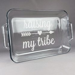 Tribe Quotes Glass Baking Dish with Truefit Lid - 13in x 9in