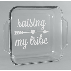 Tribe Quotes Glass Cake Dish - 8in x 8in