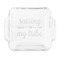 Tribe Quotes Glass Cake Dish - FRONT (8x8)