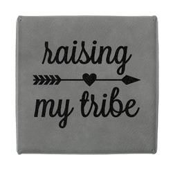 Tribe Quotes Jewelry Gift Box - Engraved Leather Lid