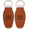 Tribe Quotes Leather Bar Bottle Opener - Front and Back