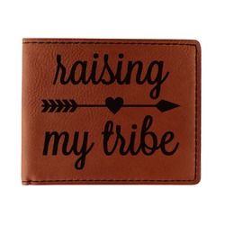 Tribe Quotes Leatherette Bifold Wallet (Personalized)