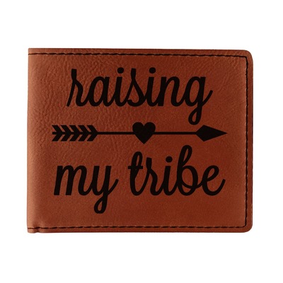 Tribe Quotes Leatherette Bifold Wallet (Personalized)