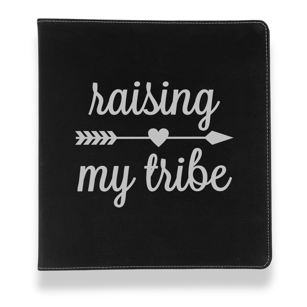 Tribe Quotes Leather Binder - 1" - Black - Front View