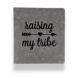 Tribe Quotes Leather Binder - 1" - Grey