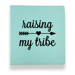 Tribe Quotes Leather Binder - 1" - Teal