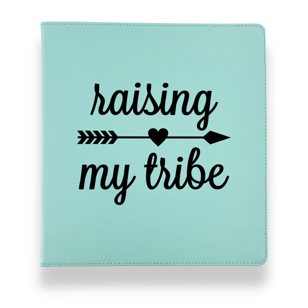 Tribe Quotes Leather Binders - 1" - Teal - Front View