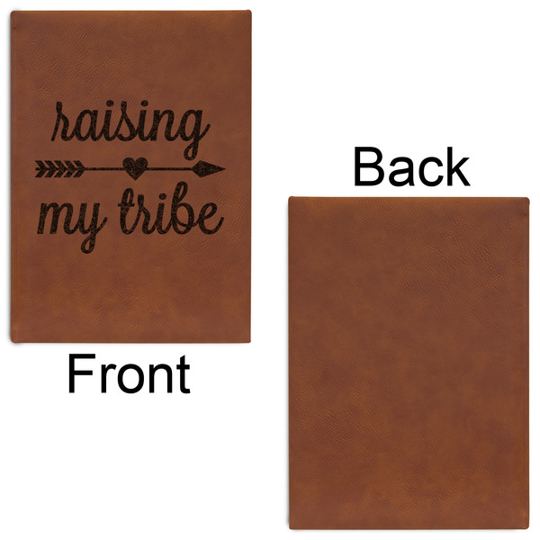 Tribe Quotes Leatherette Journal - Large - Single Sided - Front & Back View