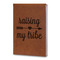 Tribe Quotes Leatherette Journals - Large - Double Sided - Angled View