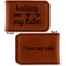 Tribe Quotes Leatherette Magnetic Money Clip - Front and Back