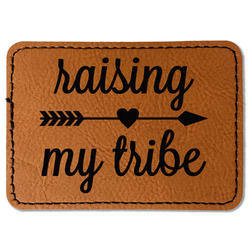 Tribe Quotes Faux Leather Iron On Patch - Rectangle