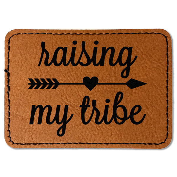 Custom Tribe Quotes Faux Leather Iron On Patch - Rectangle