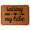 Tribe Quotes Faux Leather Iron On Patch - Rectangle