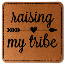 Tribe Quotes Faux Leather Iron On Patch - Square