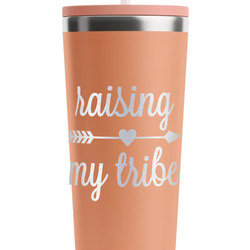 Tribe Quotes RTIC Everyday Tumbler with Straw - 28oz - Peach - Single-Sided