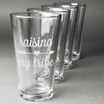 Tribe Quotes Pint Glasses - Engraved (Set of 4)