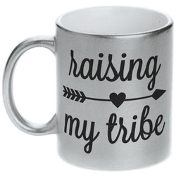 Tribe Quotes Metallic Silver Mug