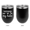 Tribe Quotes Stainless Wine Tumblers - Black - Single Sided - Approval