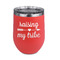 Tribe Quotes Stainless Wine Tumblers - Coral - Single Sided - Front
