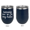 Tribe Quotes Stainless Wine Tumblers - Navy - Single Sided - Approval