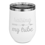 Tribe Quotes Stemless Stainless Steel Wine Tumbler - White - Single Sided