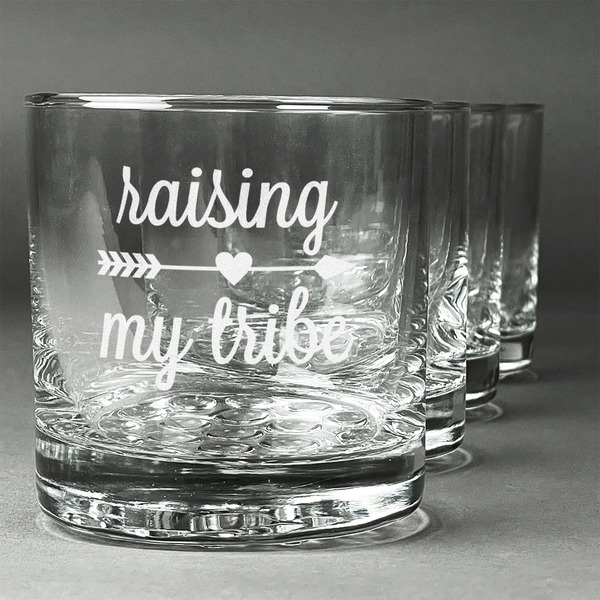 Custom Tribe Quotes Whiskey Glasses (Set of 4)