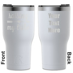 Tribe Quotes RTIC Tumbler - White - Engraved Front & Back (Personalized)